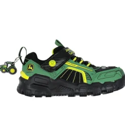 Skechers Sko m. Lys - Rugged Brights - John Deere - Grøn/Sort