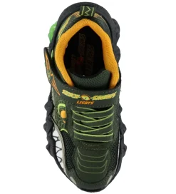 Skechers Sko m. Lys - Skech-O-Saurus - Olive