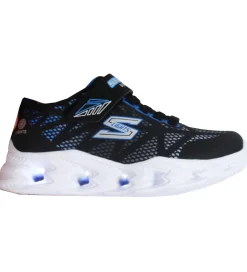 Skechers Sko m. Lys - Vortex 2.0 - Black/Blue