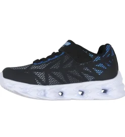 Skechers Sko m. Lys - Vortex 2.0 - Black/Blue