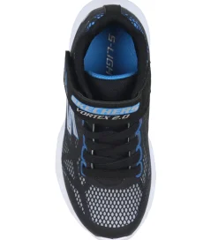 Skechers Sko m. Lys - Vortex 2.0 - Black/Blue