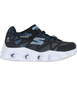 Skechers Sko m. Lys - Vortex 2.0 - Black/Blue