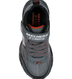 Skechers Sko m. Lys - Vortex 2.0 - Black/Charcoal