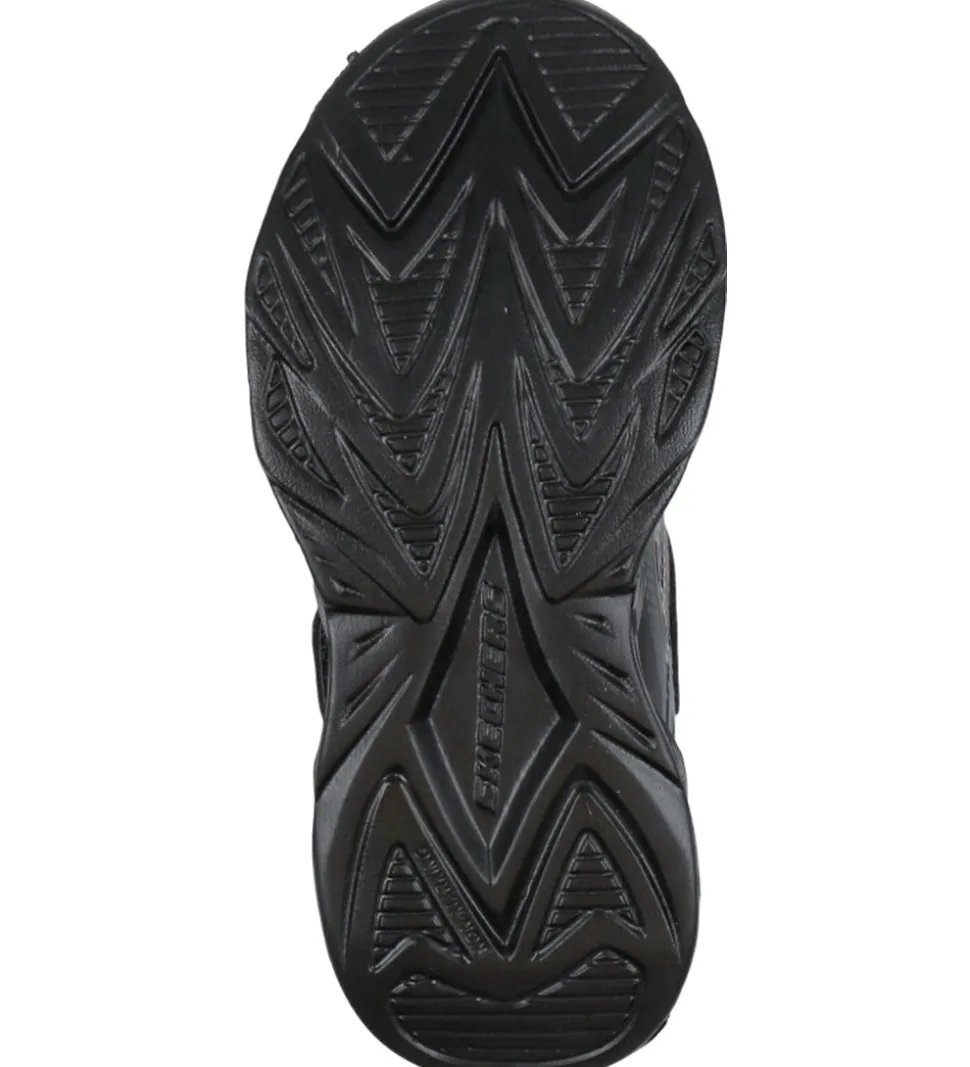 Skechers Sko m. Lys - Vortex 2.0 - Black/Charcoal