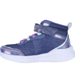 Skechers Støvler m. Lys - Unicorn Chaser - Navy/Multi