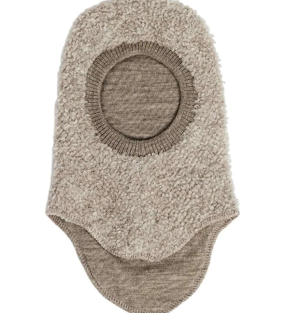 SMallstuff Elefanthue - 2 lags - Uld - Natur Meleret