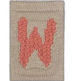 Smallstuff Strikket Bogstav - W - Rosa Alfabet