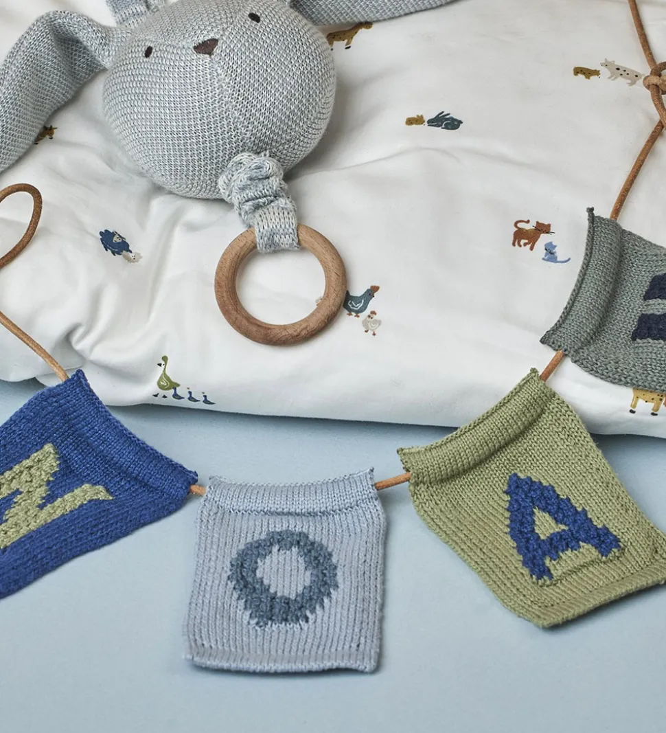 Smallstuff Strikket Bogstav - A - Blå Alfabet