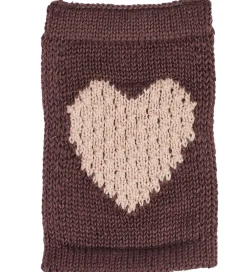 Smallstuff Strikket Flag - Hjerte - Rosa Motiv