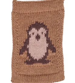 Smallstuff Strikket Flag - Pingvin - Rosa Motiv