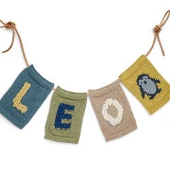 Smallstuff Strikket Flag - Pingvin - Blå Motiv