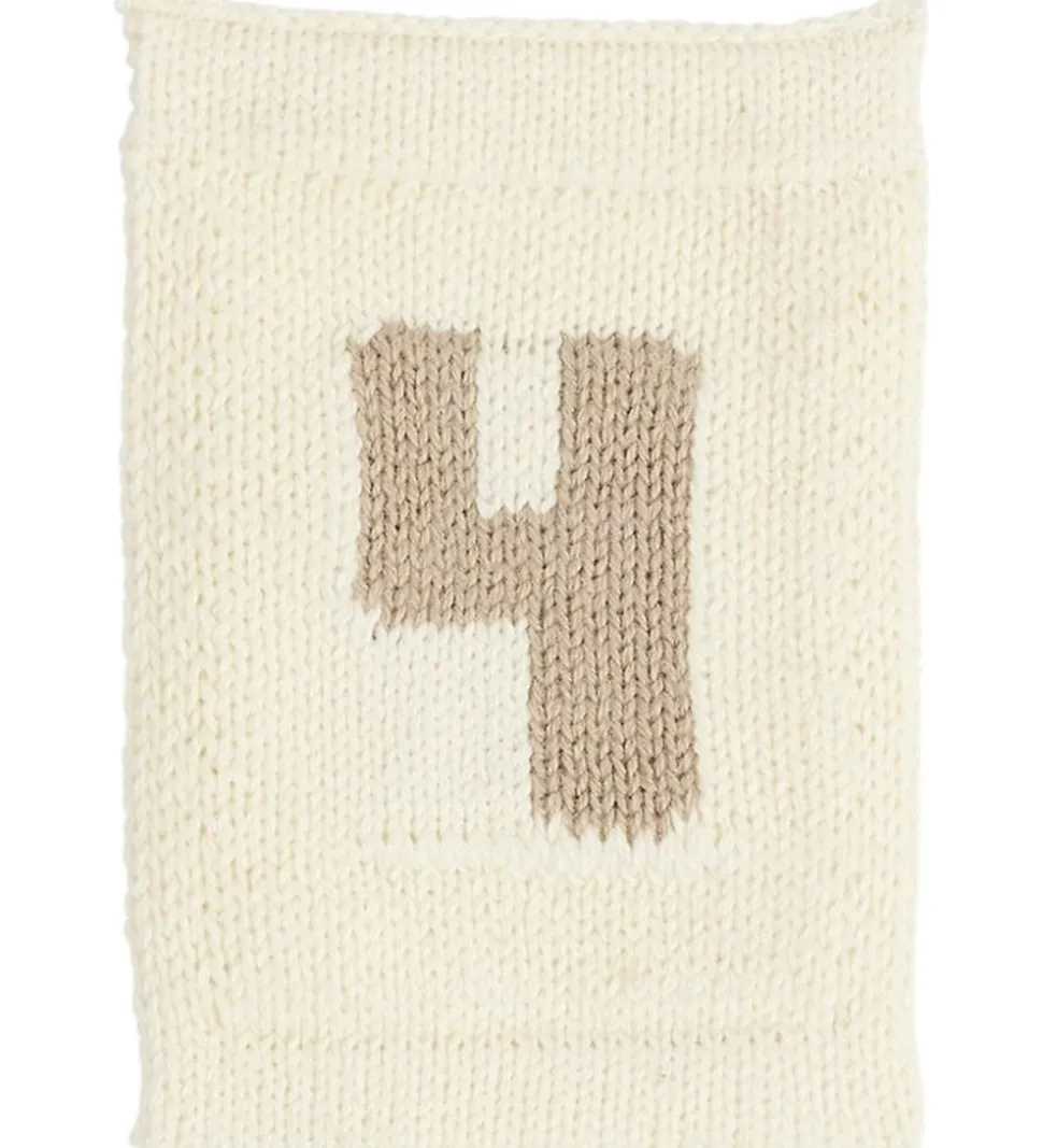 Smallstuff Strikket Flag - 4 - Natur Tal