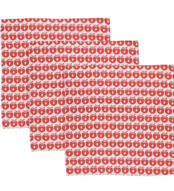 Småfolk Stofbleer - 3-pak - 79x79 - Apple Red