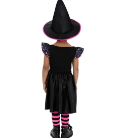 Smiffys Udklædning - Neon Star Witch - Rosa/Sort