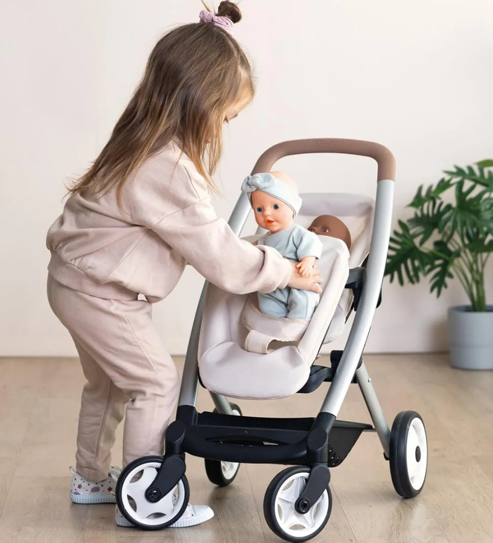 Smoby Tvillingeklapvogn Til Dukker - Maxi-Cosi - Beige