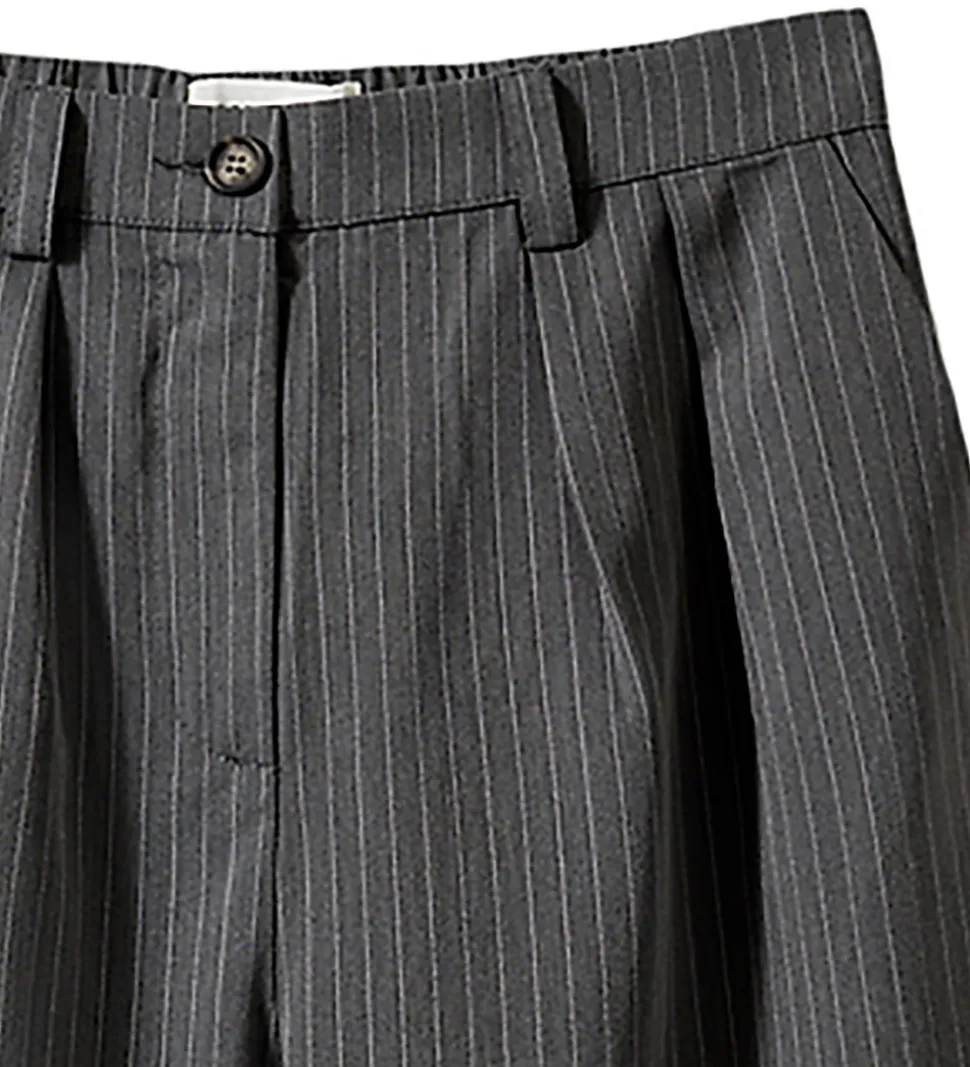 Sofie Schnoor Bukser - Malinasy - Dark Grey Striped