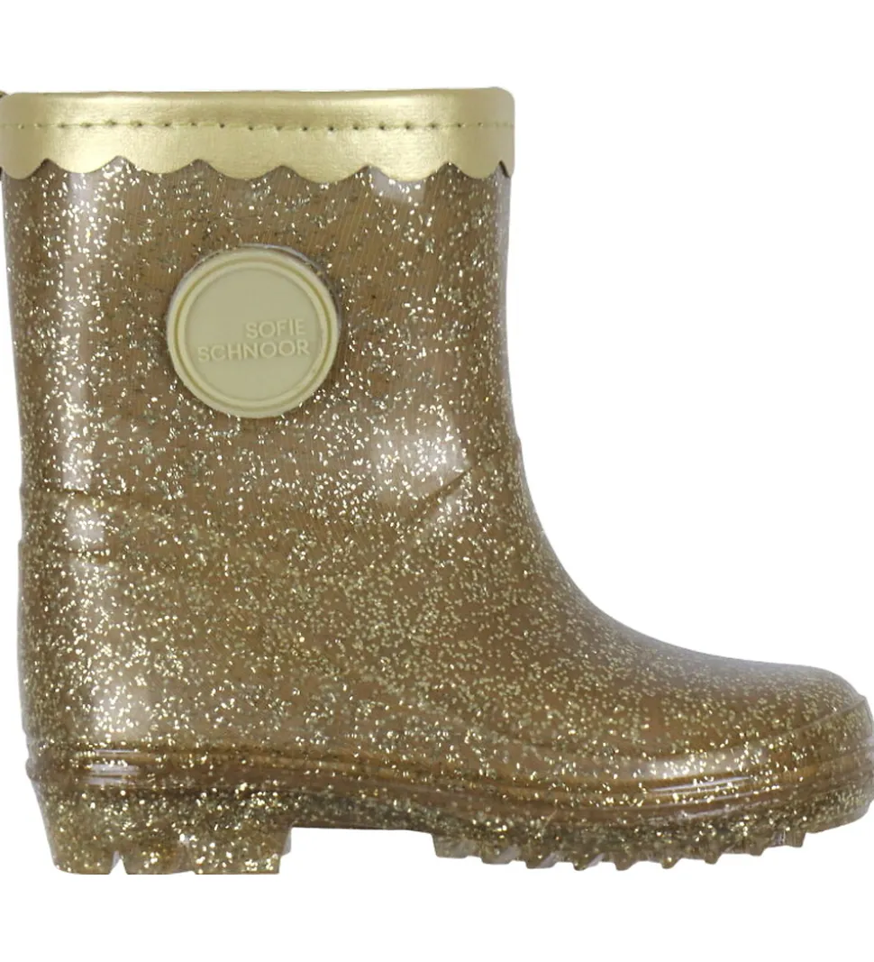 Sofie Schnoor Gummistøvler m. For - Champagne m. Glimmer