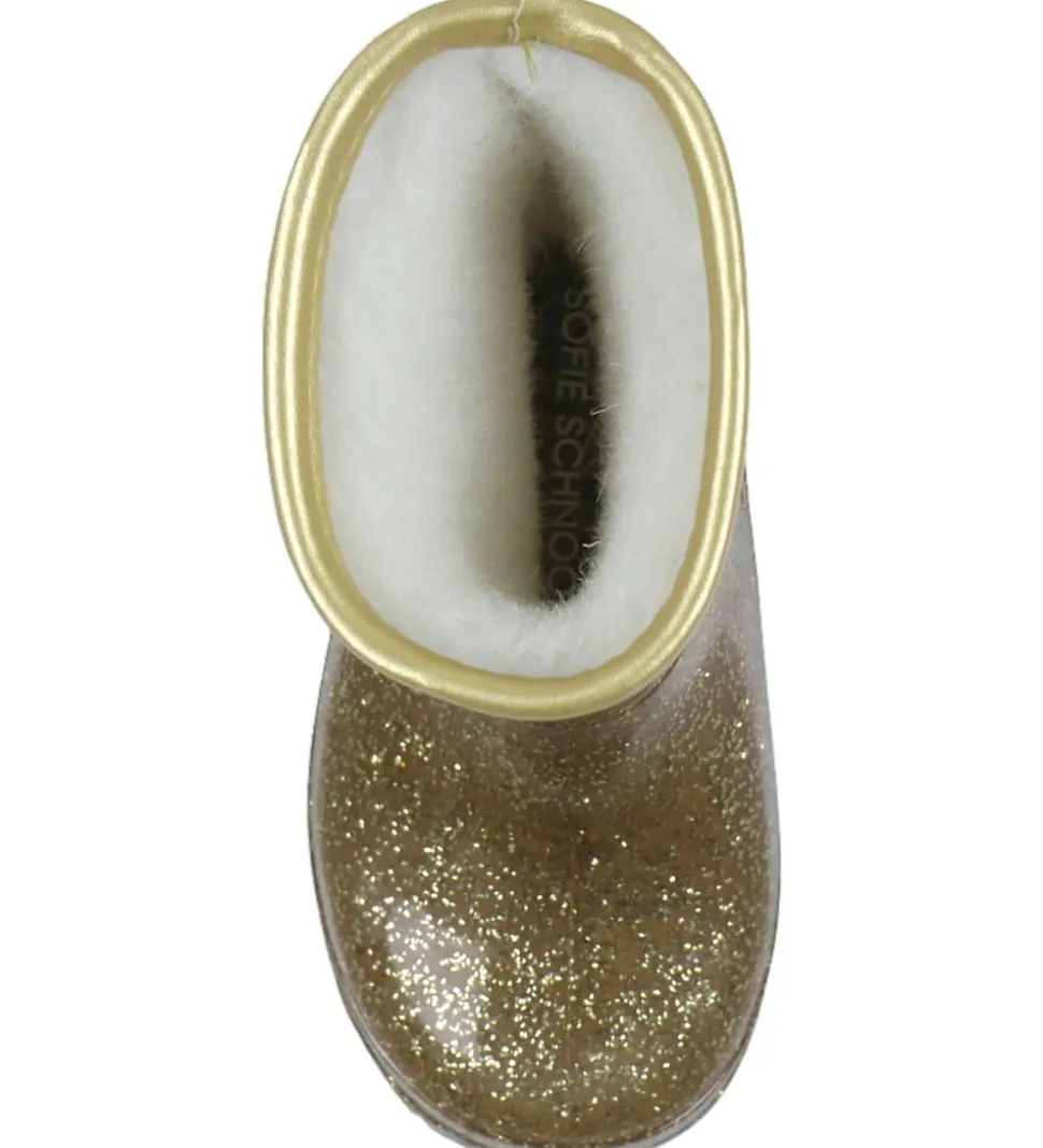 Sofie Schnoor Gummistøvler m. For - Champagne m. Glimmer