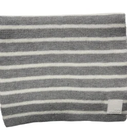 Sofie Schnoor Tørklæde - Strik - Lailasy - Gråmeleret m. Striber