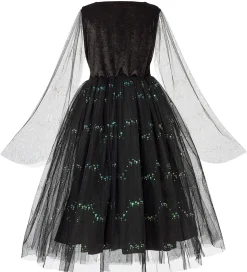 Souza Udklædning - Fe m. Lys - Agatha - Sort