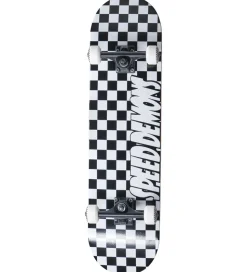 Speed Demons Skateboard - 7" - Checkers Komplet - Sort/Hvid