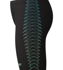 Speedo Badebukser - Plastisol Placement - Sort m. Grøn