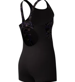 Speedo Badedragt - HyperBoom Splice Legsuit - Sort/Fersken