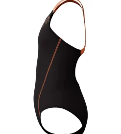 Speedo Badedragt - Medalist - Sort/Fersken