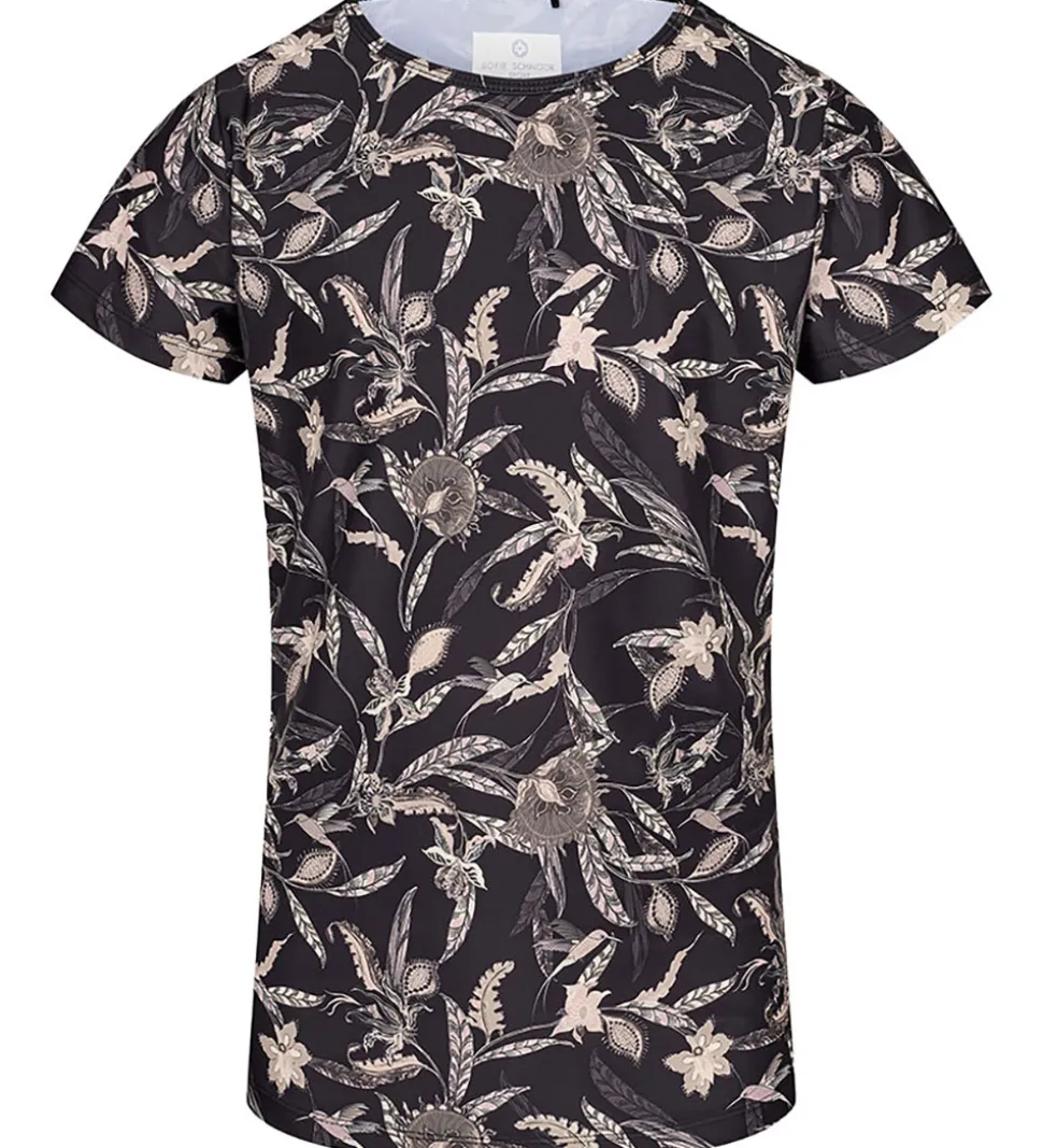 Sport by Sofie Schnoor T-shirt - Louisa - Sort m. Mønster