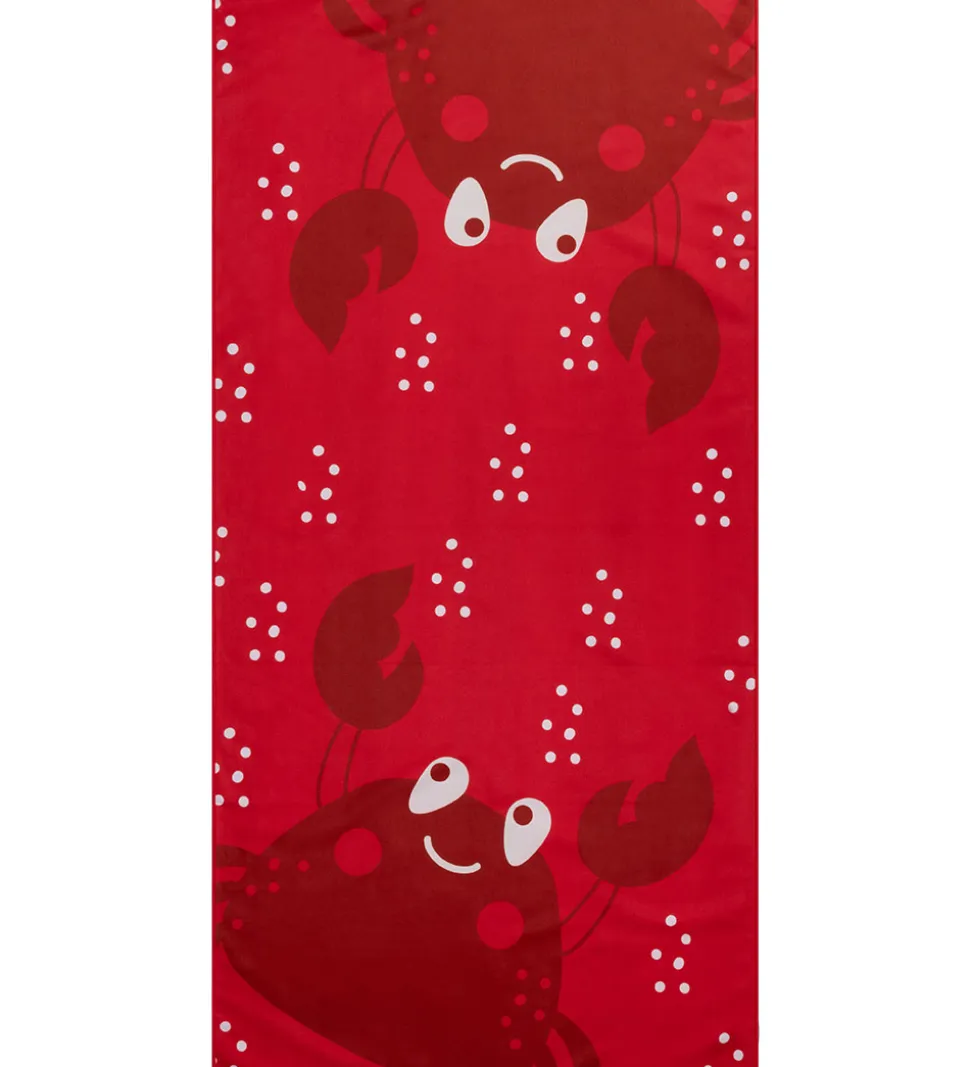 Swim Essentials Håndklæde - Microfiber - 135x65 cm - Red Crab
