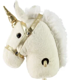 Teddykompaniet Kæphest - 100 cm - Hvid