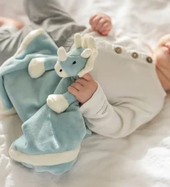 Teddykompaniet Nusseklud - Dino - 35 x 35 cm - Blå