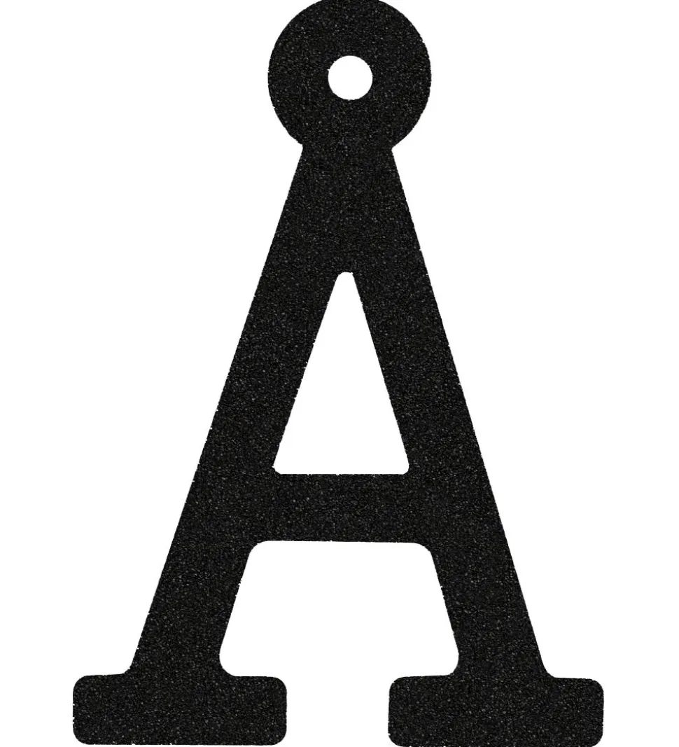 That's Mine Bogstav - Å - Sort Glimmer