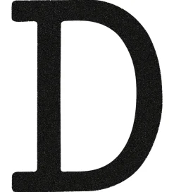 That's Mine Bogstav - D - Sort Glimmer