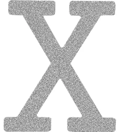 That's Mine Bogstav - X - Sølv Glimmer