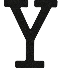 That's Mine Bogstav - Y - Sort Glimmer