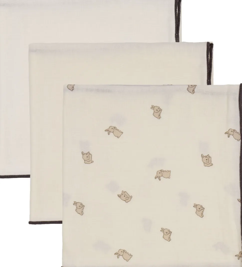 That's Mine Stofbleer - Bora Muslin - 3-pak - 70x70 cm - Bunnies