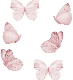 That's Mine Wallstickers - Sommerfugle - 6stk - Rose