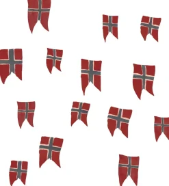 That's Mine Wallstickers - 14 stk - Norsk Flag