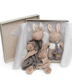 ThreadBear Gavesæt - Brun Kaninrangle og Sutteklud