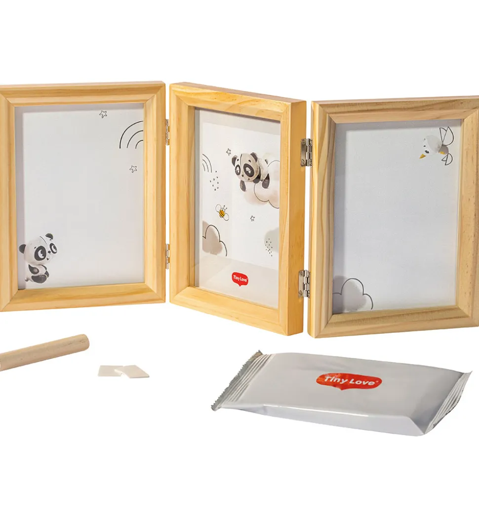 Tiny Love Aftryksæt - Hånd/Fod - Dobbeltramme - Wood