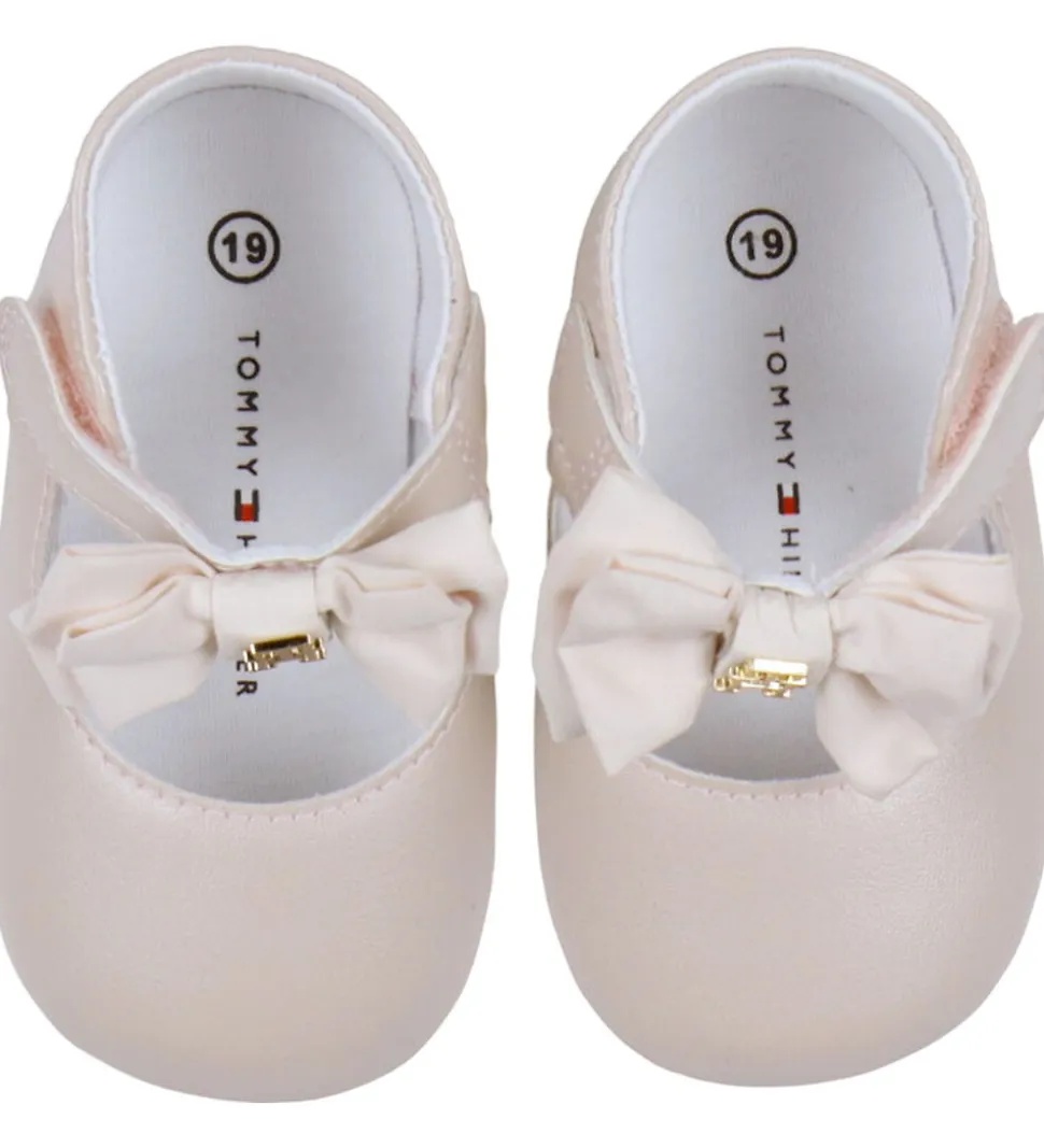 Tommy Hilfiger Ballerina Hjemmesko - Nude/Sløjfe