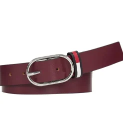 Tommy Hilfiger Bælte - Oval - Burgundy