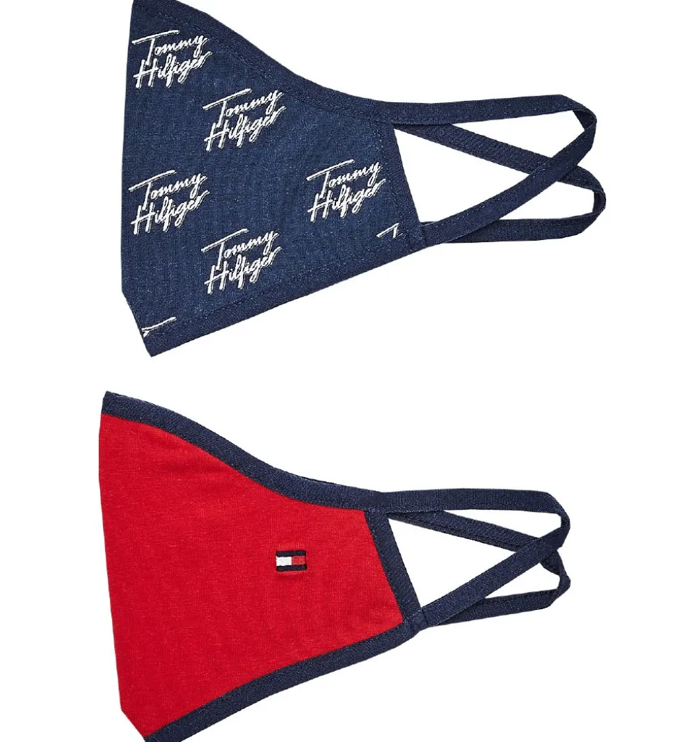 Tommy Hilfiger Mundbind - 2-pak - Navy/Rød