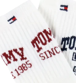 Tommy Hilfiger Strømper - 2-pak - Hvid m. Print