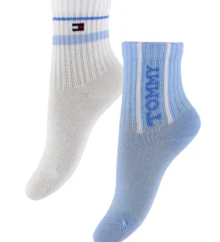 Tommy Hilfiger Strømper - 2-pak - Lyseblå/Hvid