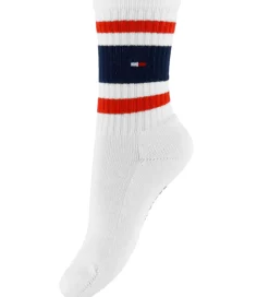 Tommy Hilfiger Strømper - 2-pak - Hvid m. Logostriber