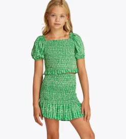Tommy Hilfiger Top - Printed Smock - Radiant Green