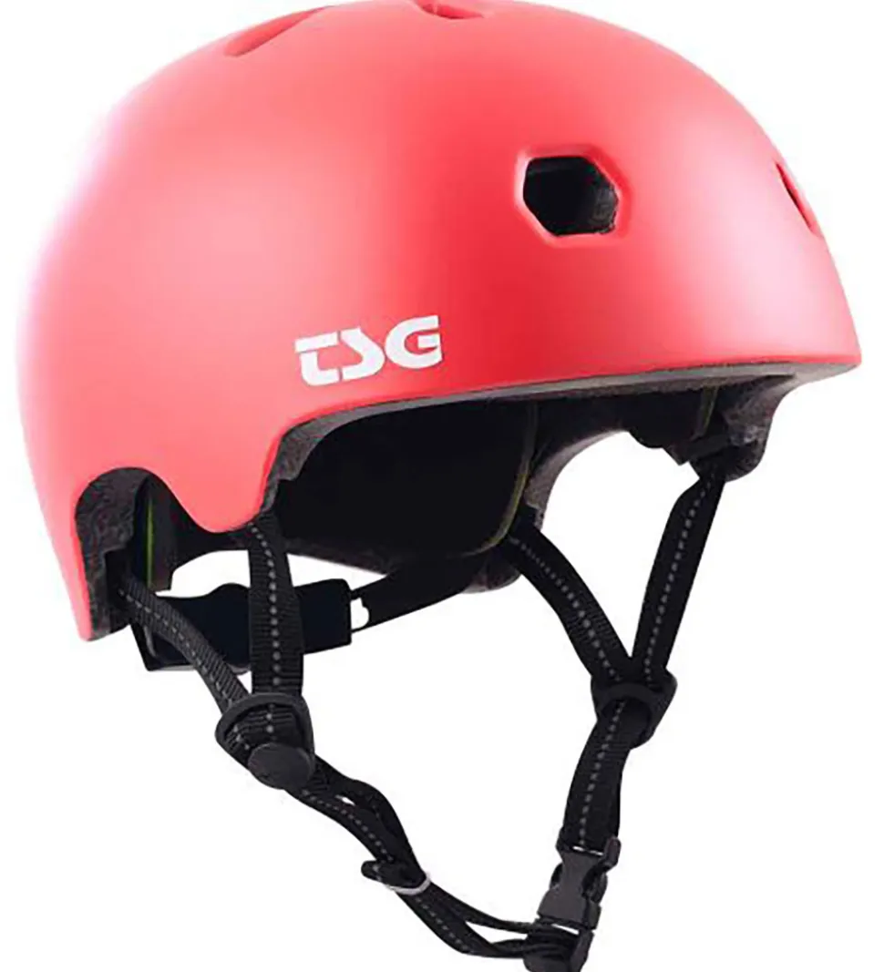 TSG Cykelhjelm - Mata Solid Color - Satin Gentle Red