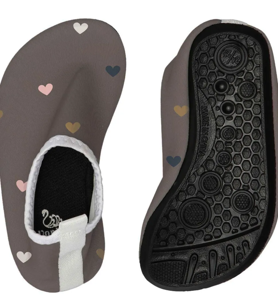 Vanilla Copenhagen Badesko - Wood m. Hjerter